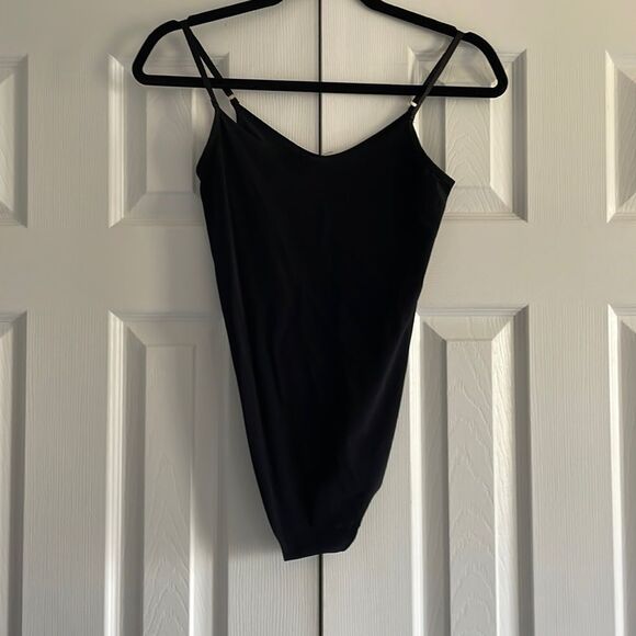 Commando Women’s Black Classic Bodysuit Thong with Adjustable Straps - Size S/M - Picture 1 of 8